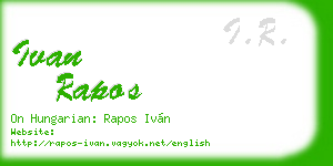 ivan rapos business card