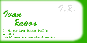 ivan rapos business card